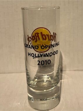 2010 Hard Rock Shooter Glass - Grand Opening Hollywood.
